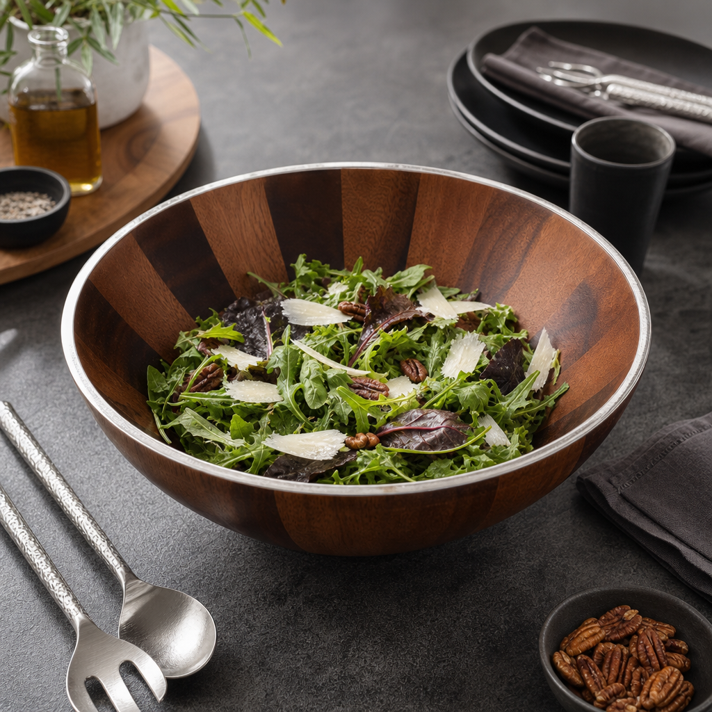 Tribeca Wood Salad Bowl 6