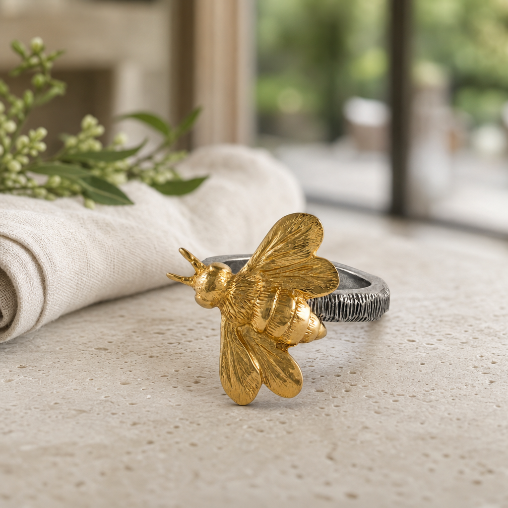 Gold Bee Napkin Ring 4