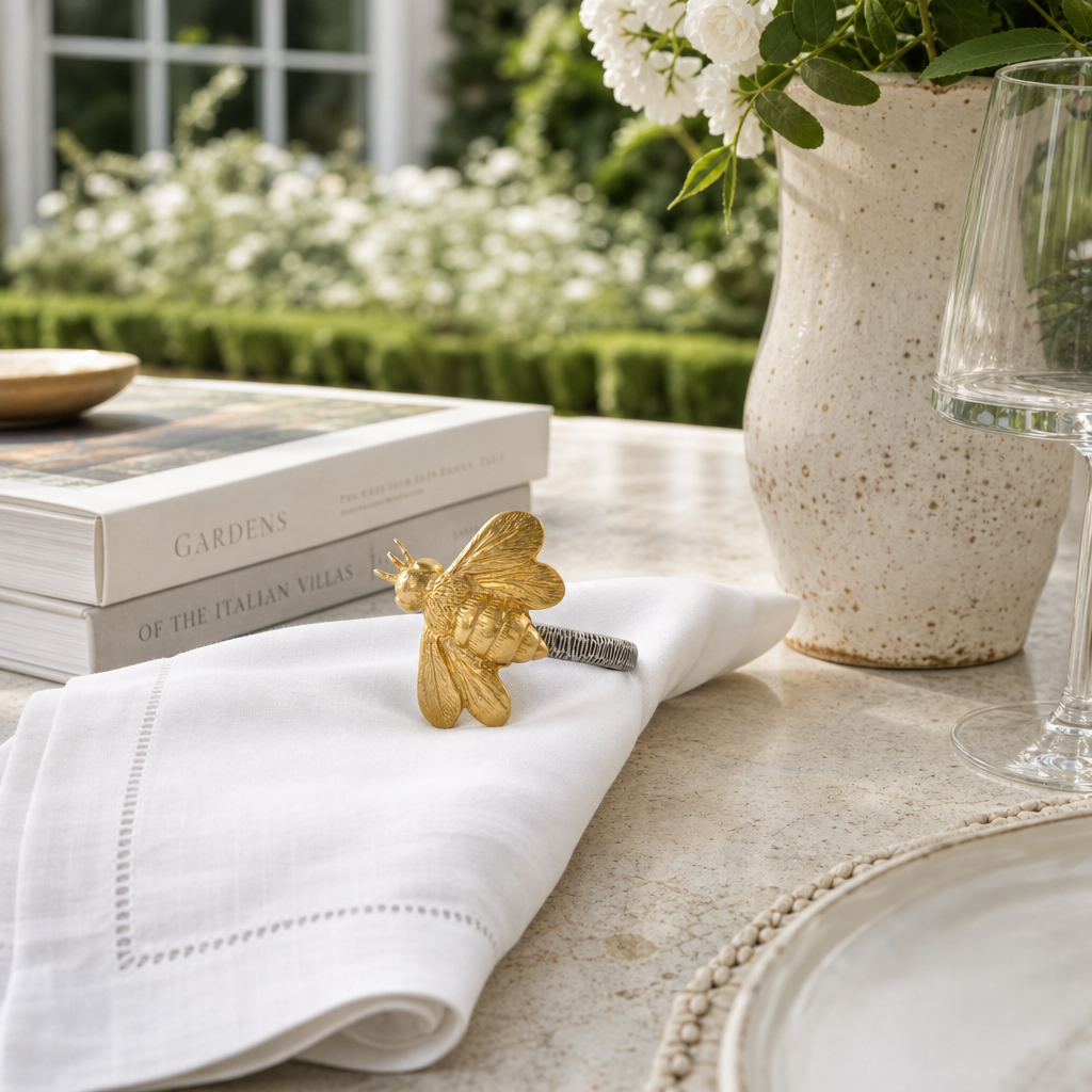Gold Bee Napkin Ring 8