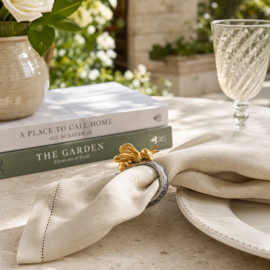 Gold Bee Napkin Ring 9