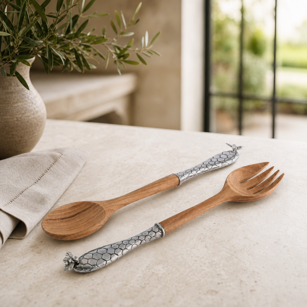 Little Bees Salad Server Set 2