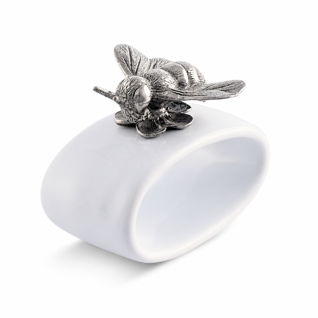 Bee Stoneware Napkin Ring 1