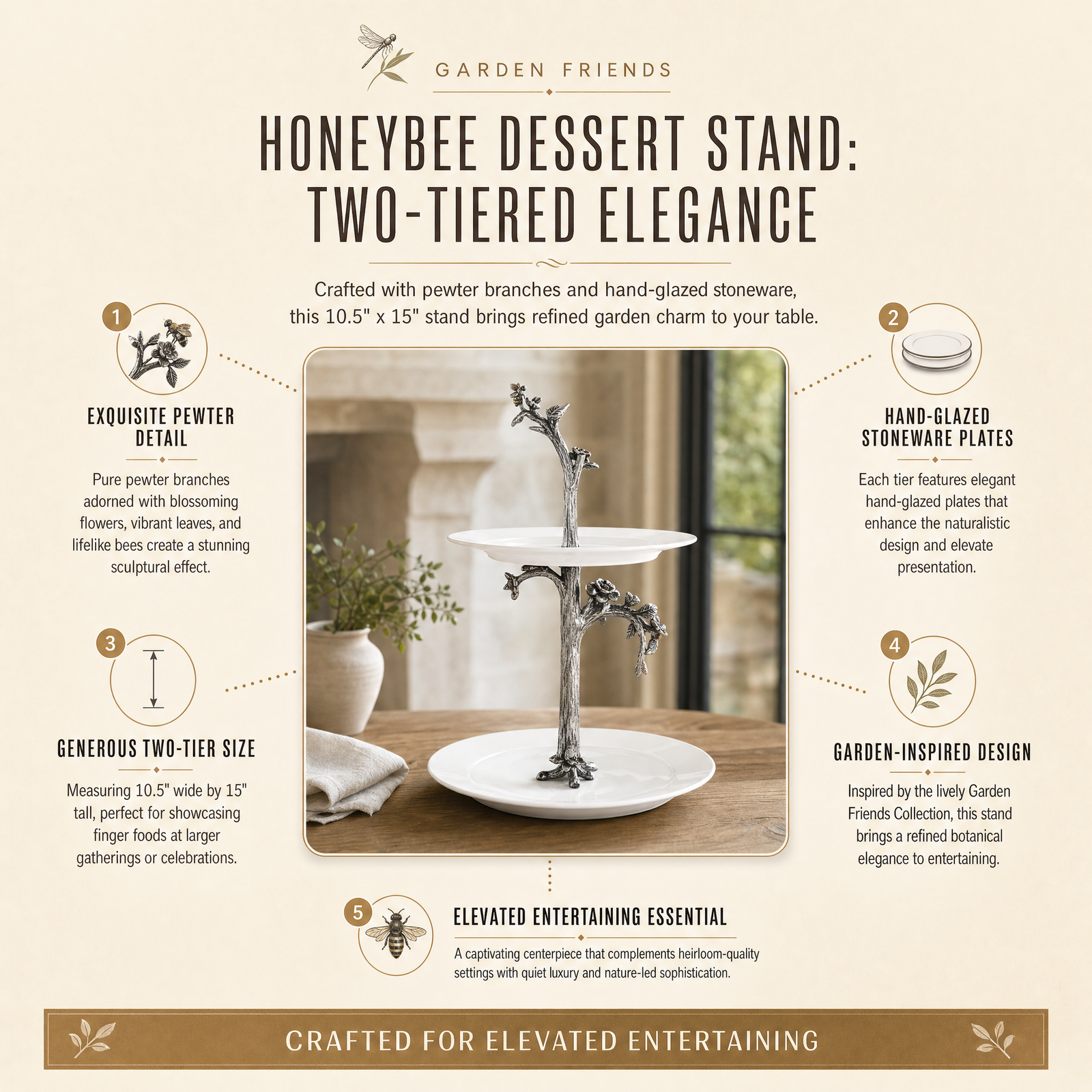 Honeybee Dessert Stand 10