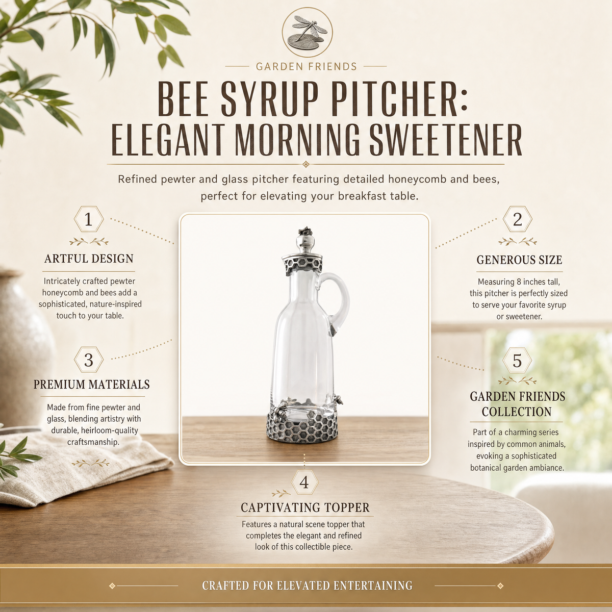 Bee Syrup Pitcher 7