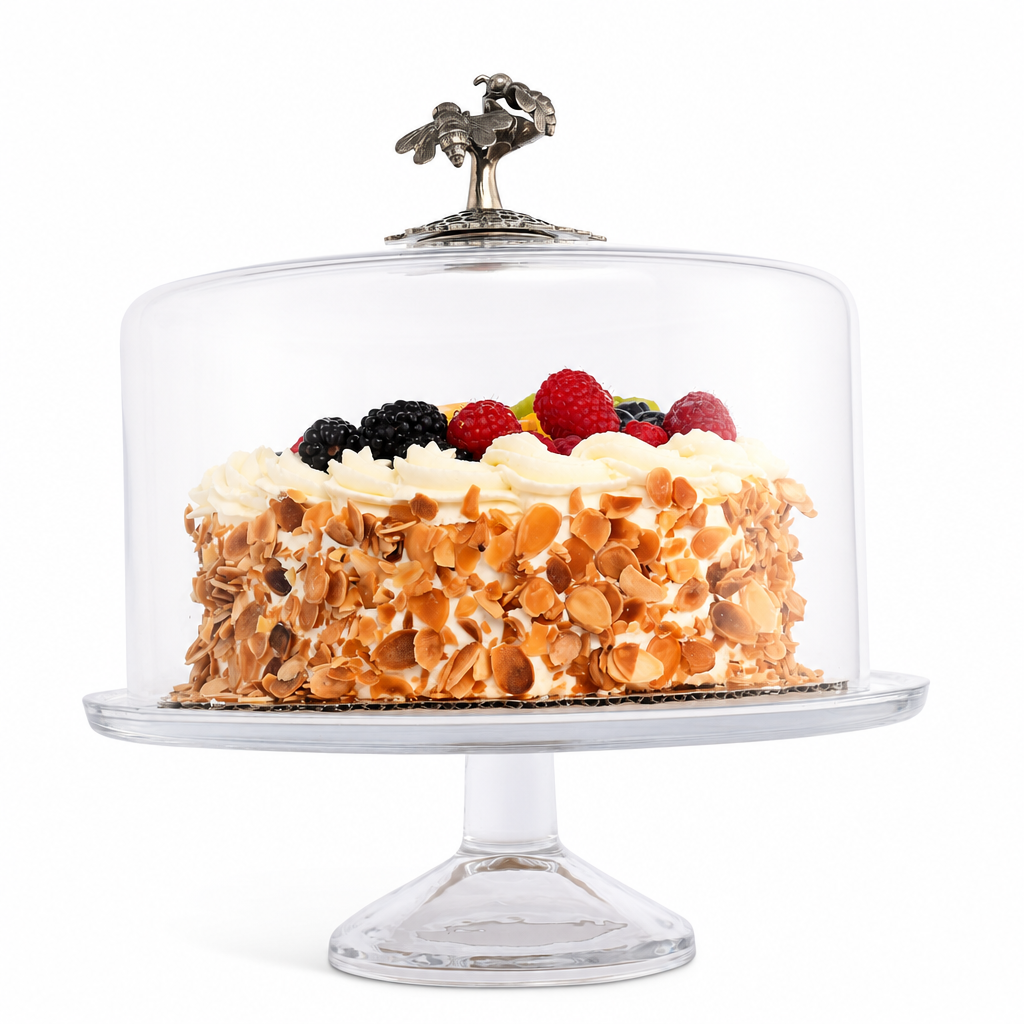 Honey Bee Glass Covered Cake / Dessert Stand 1