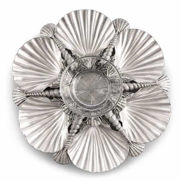 Pewter Marine Life Serving Tray 1