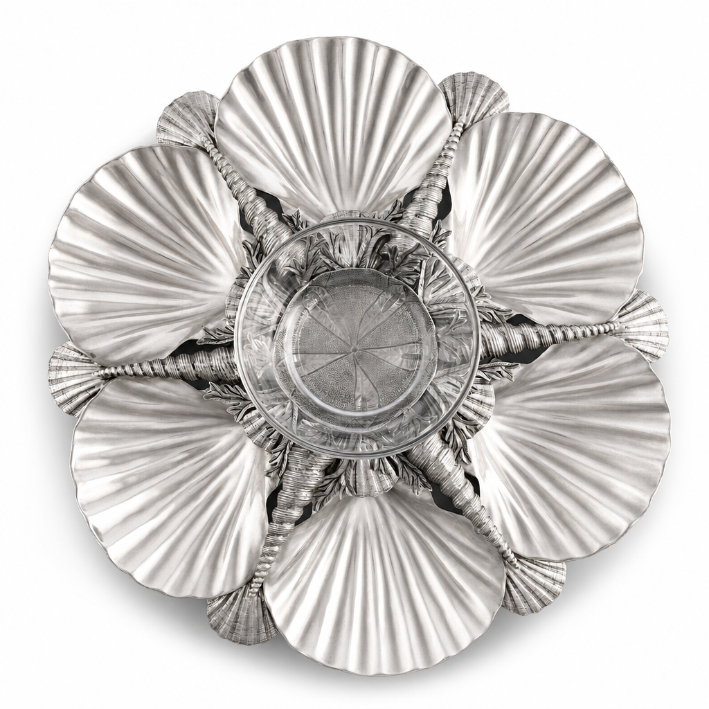 Pewter Marine Life Serving Tray 1