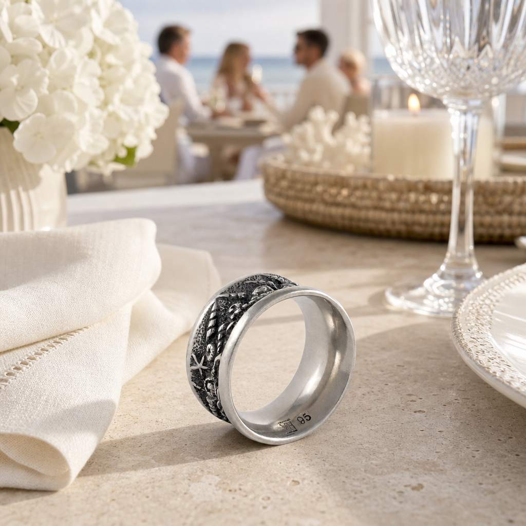 Coastal Tide Pool Napkin Ring 8