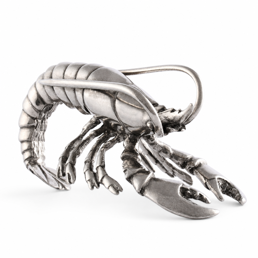 Pewter Prawn Napkin Ring 1