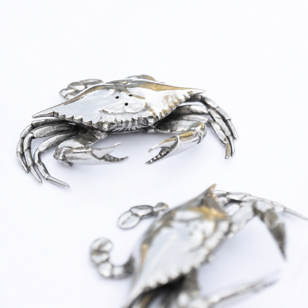 Pewter Blue Crabs Salt & Pepper Set 10