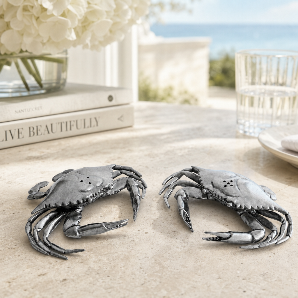 Pewter Blue Crabs Salt & Pepper Set 1
