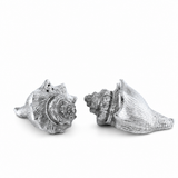 Pewter Conch Shells Salt & Pepper Set 1