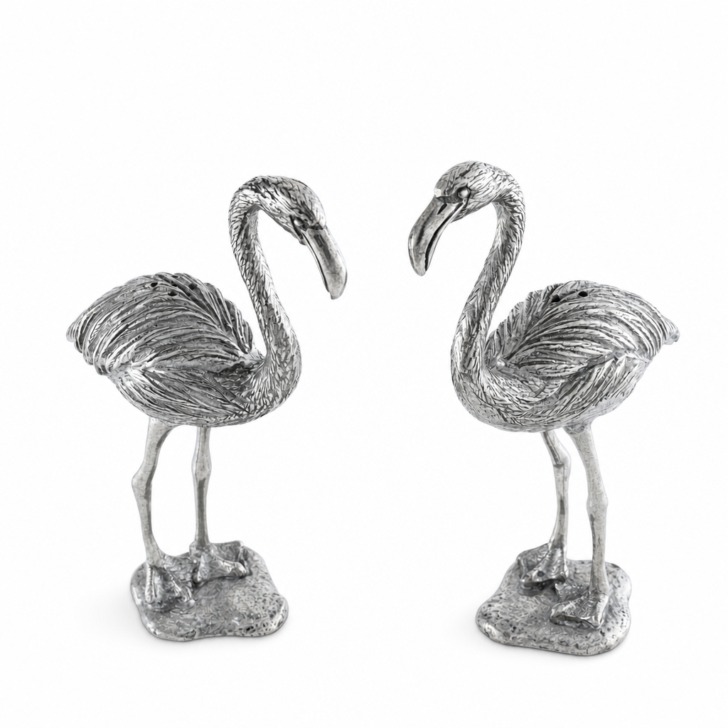 Pewter Flamingos Salt & Pepper Set 11