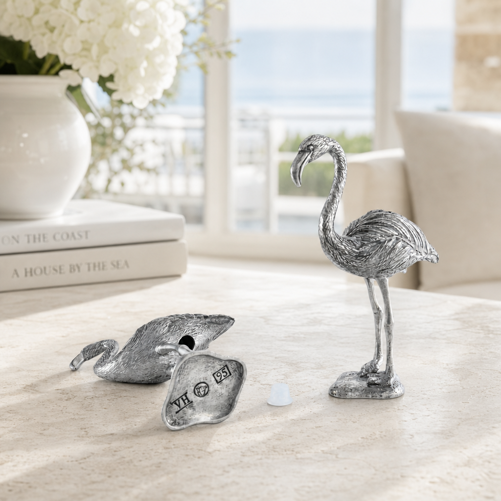 Pewter Flamingos Salt & Pepper Set 5