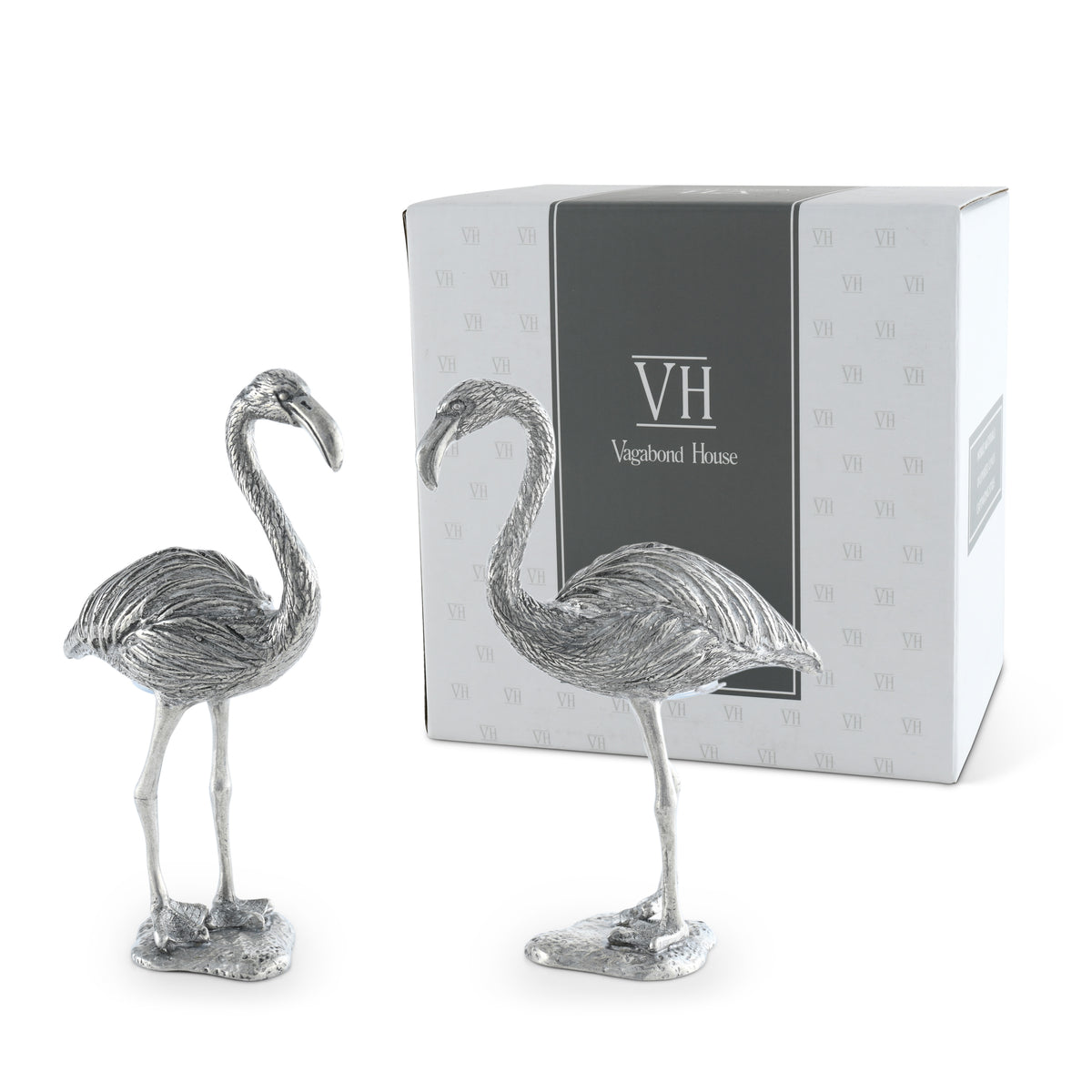 Pewter Flamingos Salt & Pepper Set 10