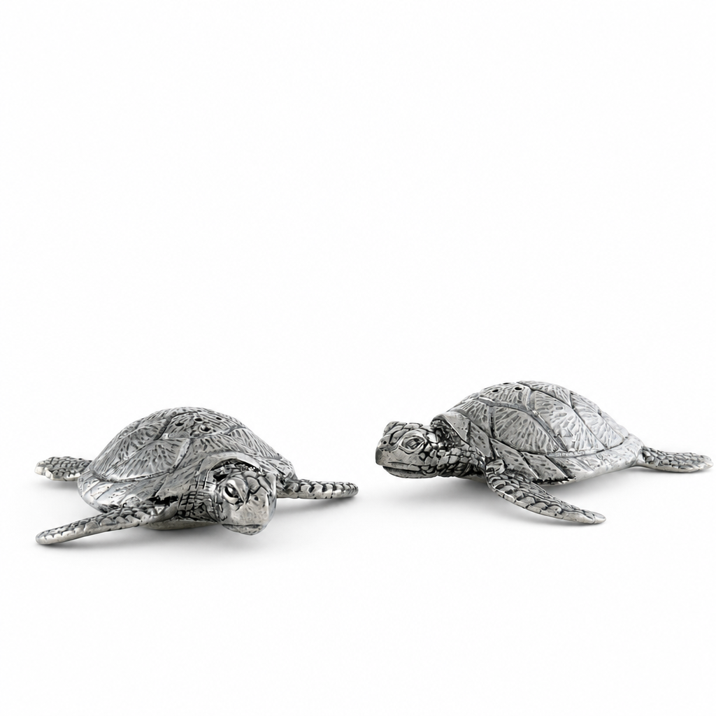 Pewter Sea Turtles Salt & Pepper Set 5