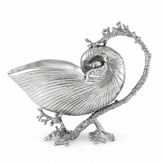 Pewter Nautilus Gravy Boat