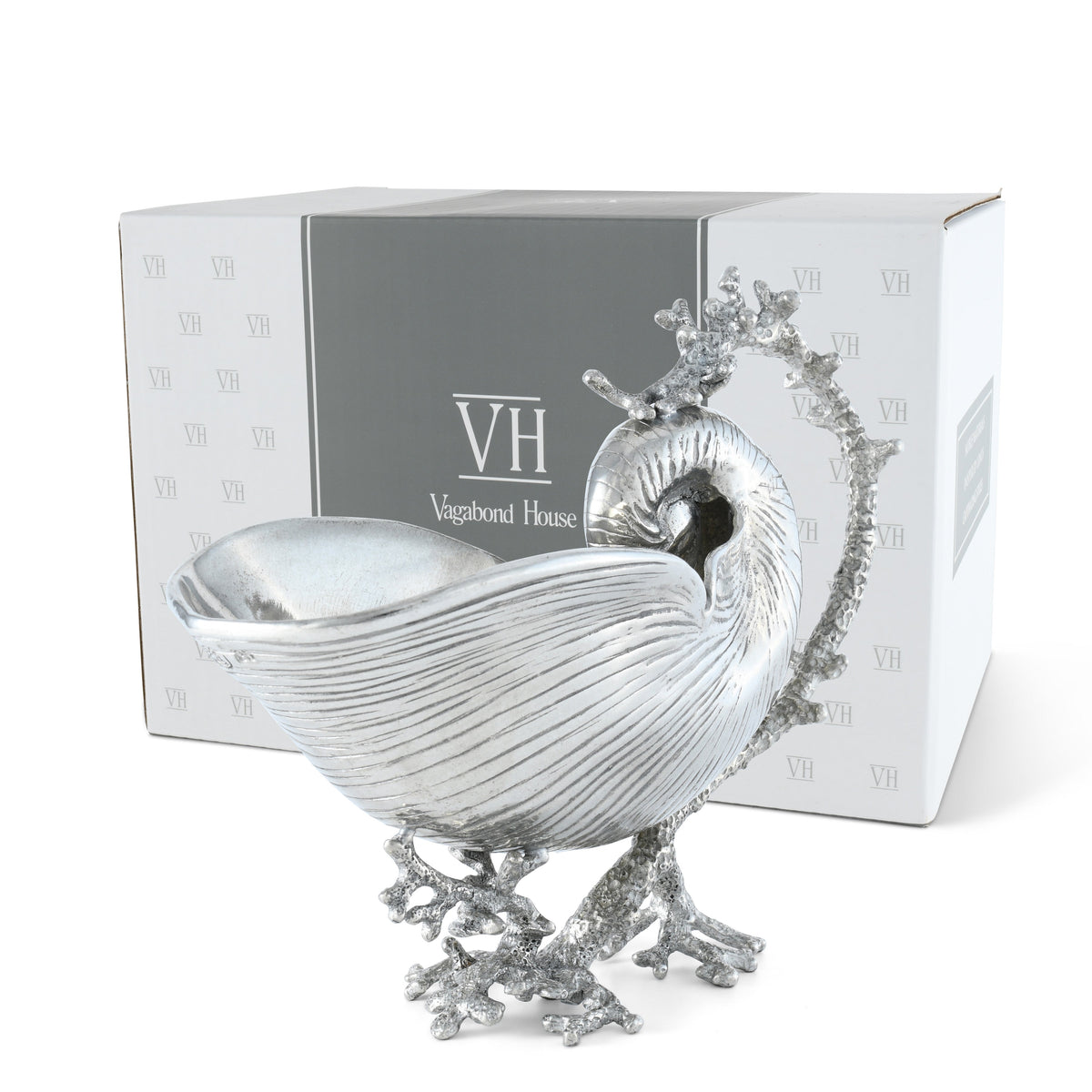 Pewter Nautilus Gravy Boat 7