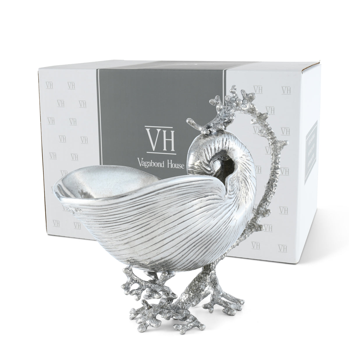 Pewter Nautilus Gravy Boat 10