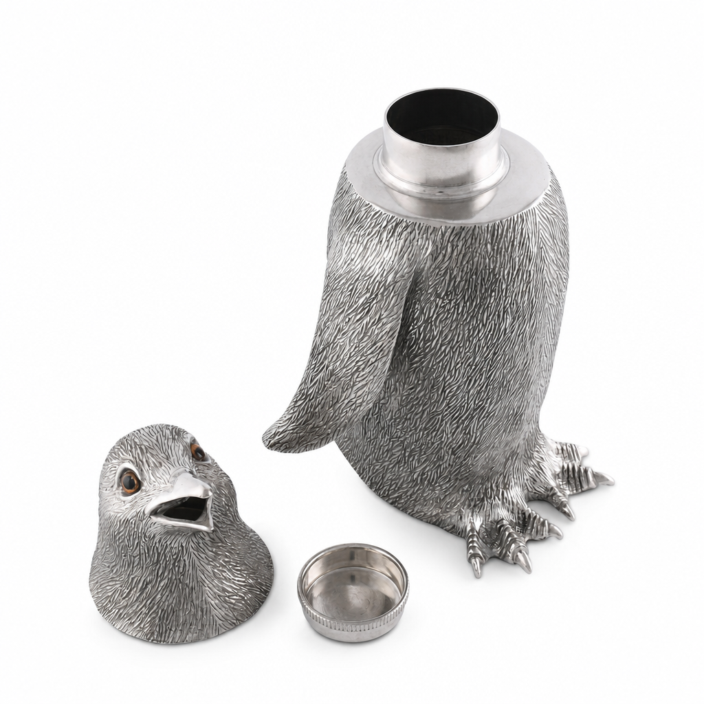 Pewter Penguin Shaker 10