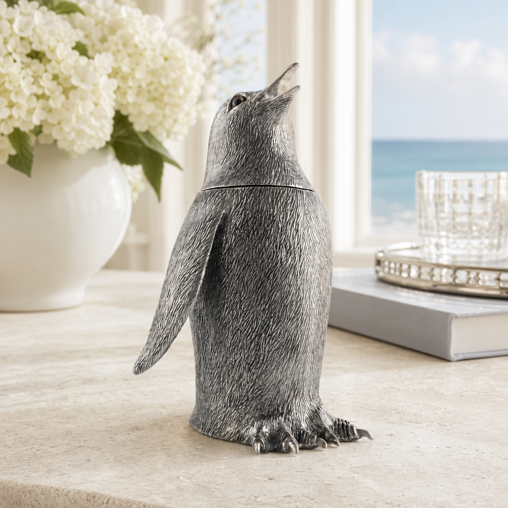 Pewter Penguin Shaker 5