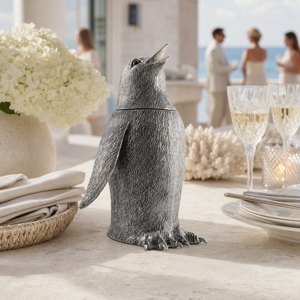 Pewter Penguin Shaker 9