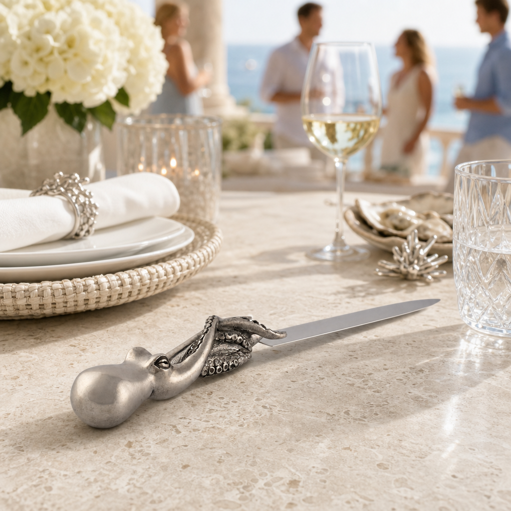 Octopus Pewter Handle Letter Opener 6