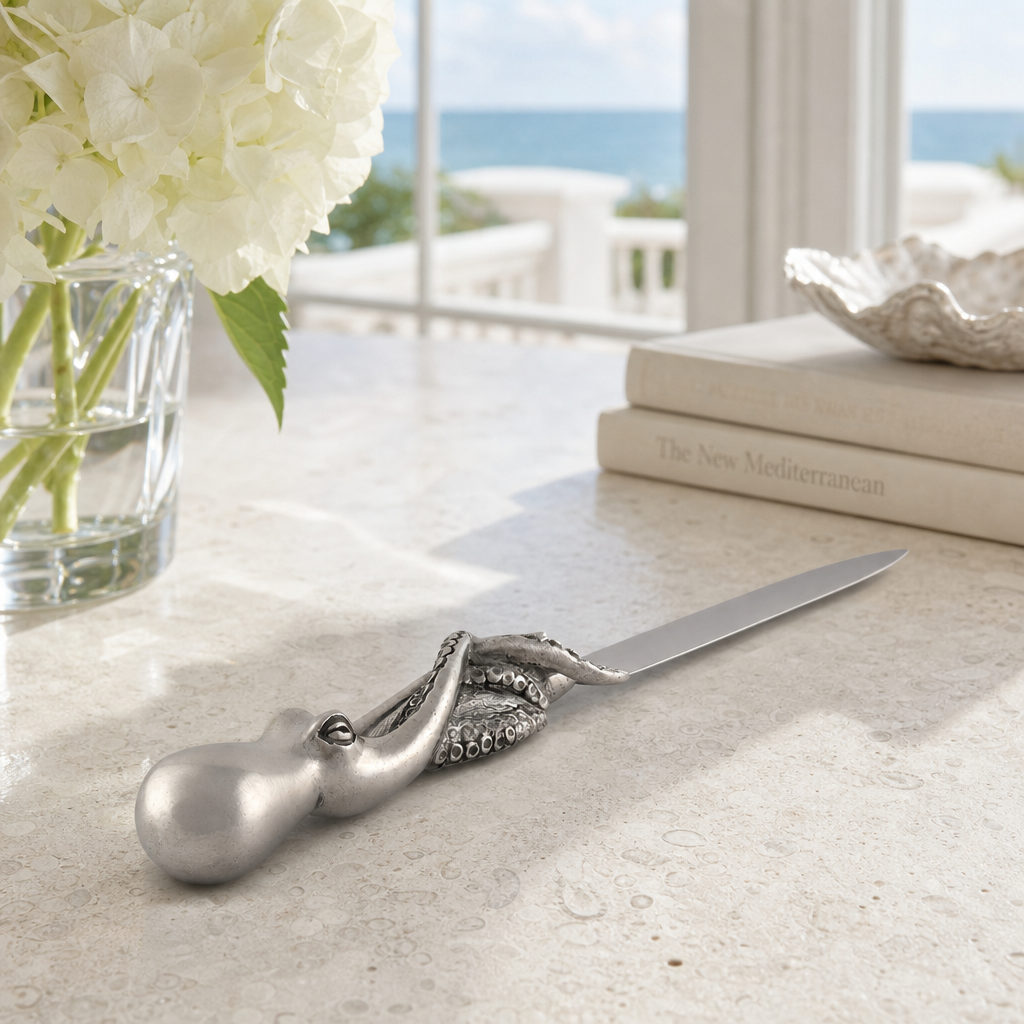 Octopus Pewter Handle Letter Opener 1