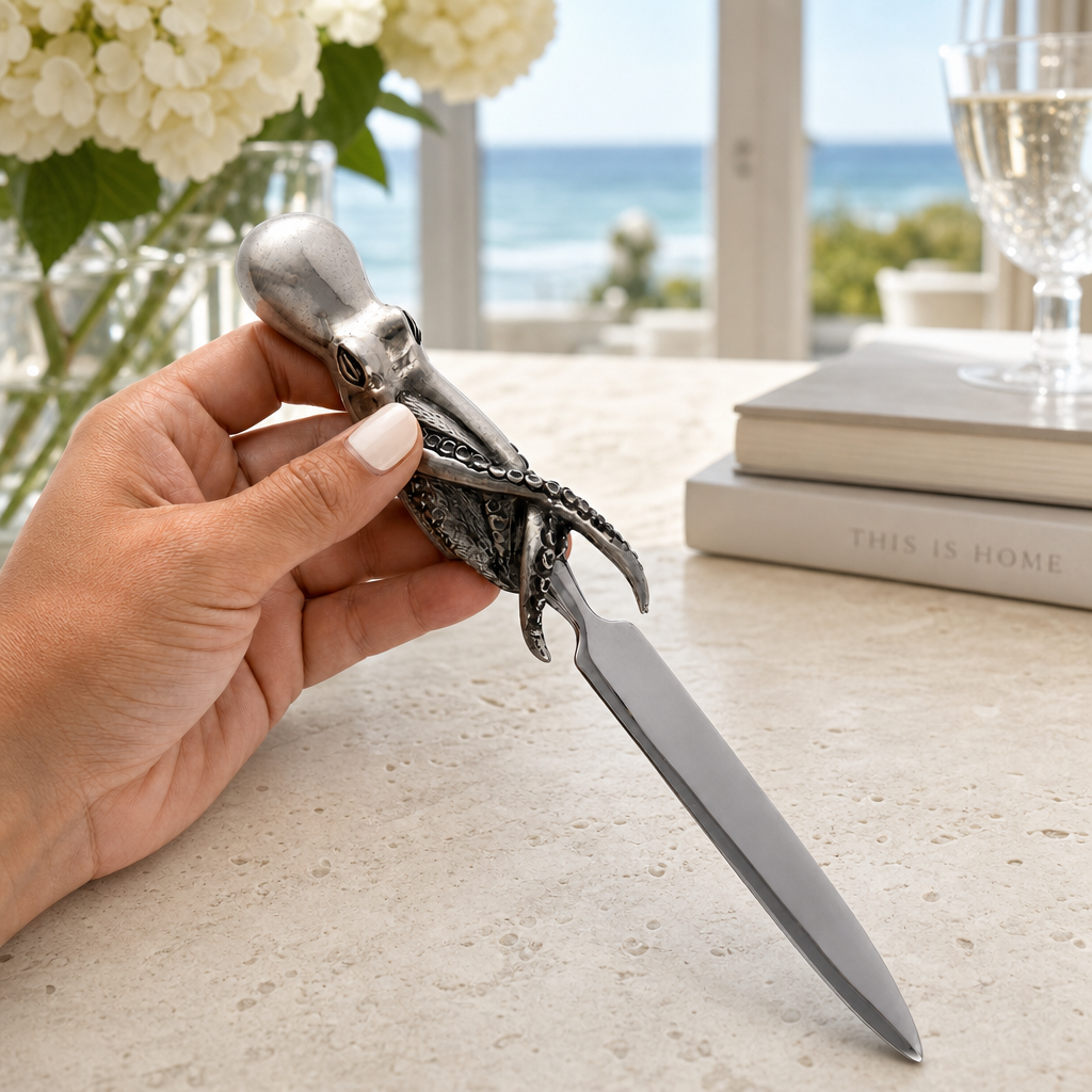 Octopus Pewter Handle Letter Opener 3