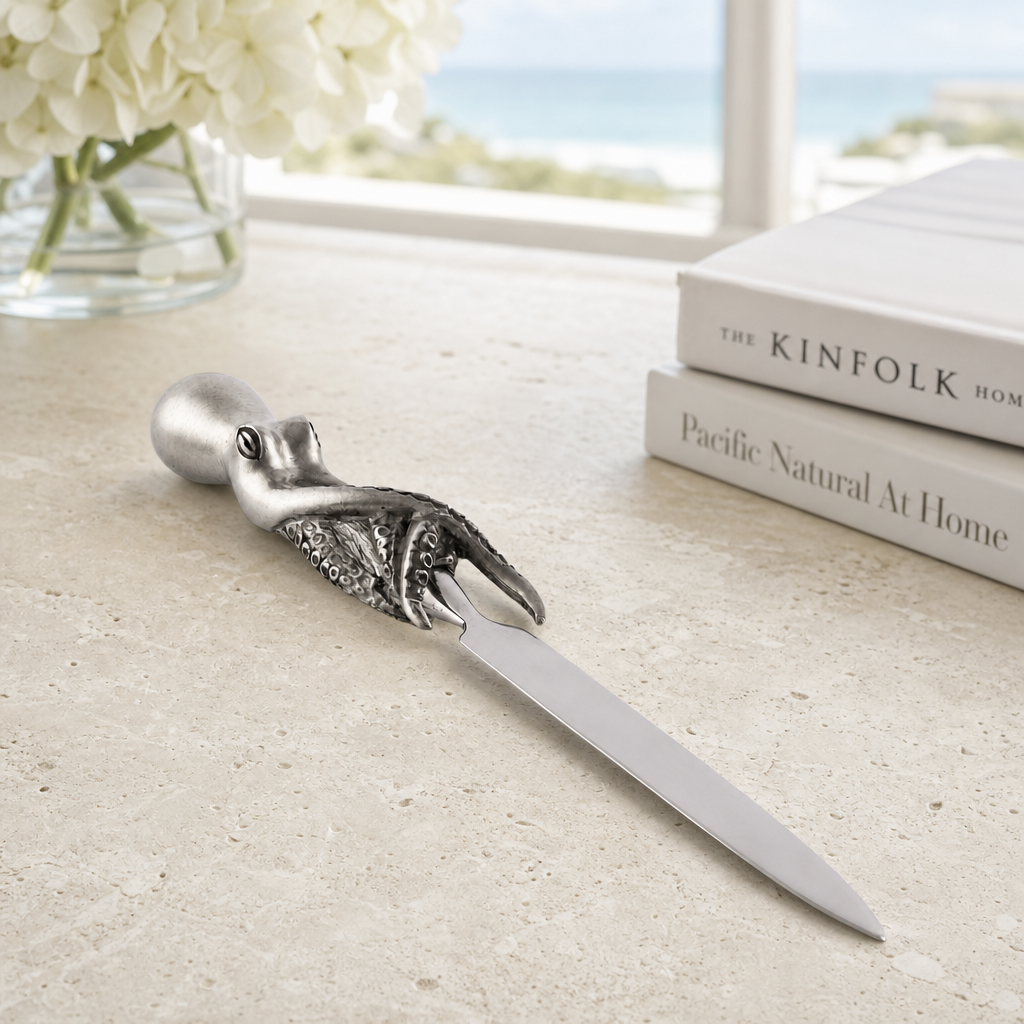 Octopus Pewter Handle Letter Opener 4