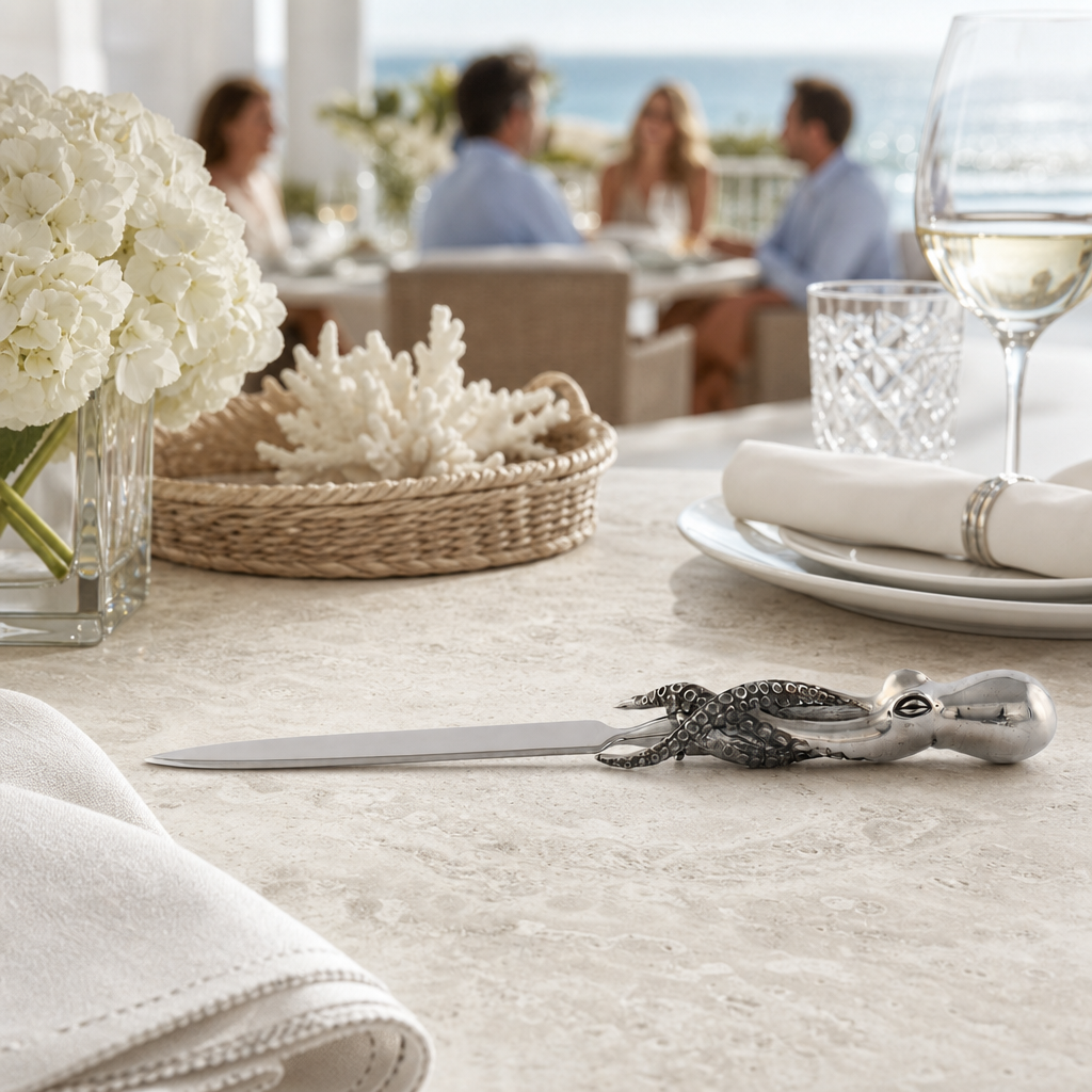 Octopus Pewter Handle Letter Opener 9
