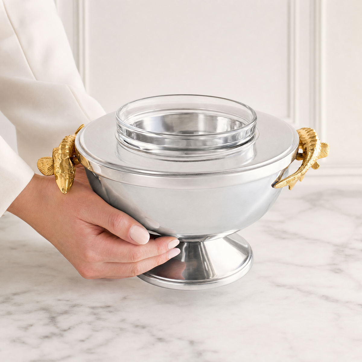 Gold Sturgeon Caviar Server 10
