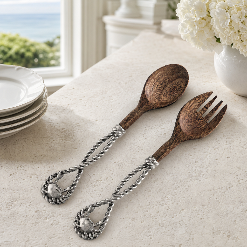 Crab & Rope Salad Server Set 4