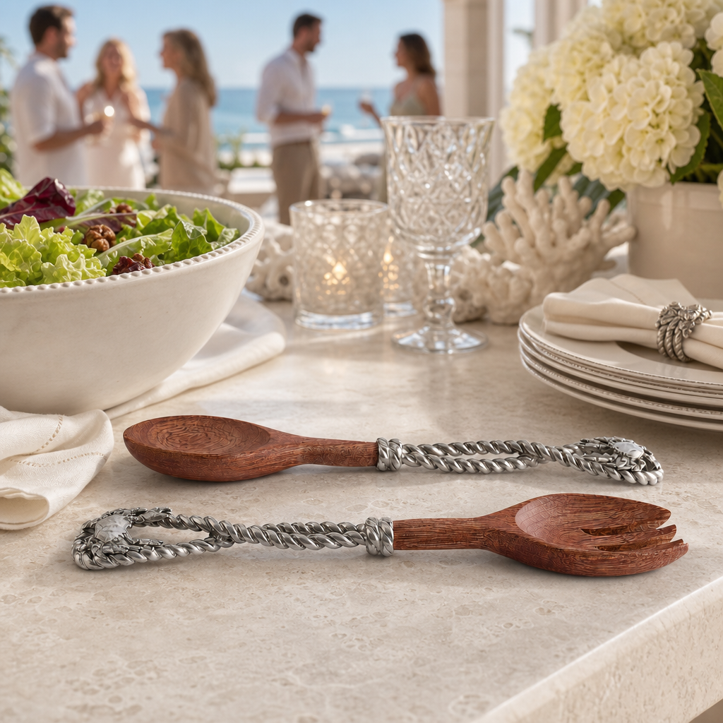 Crab & Rope Salad Server Set 6