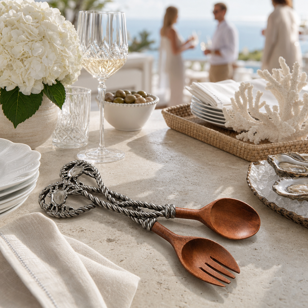 Crab & Rope Salad Server Set 8