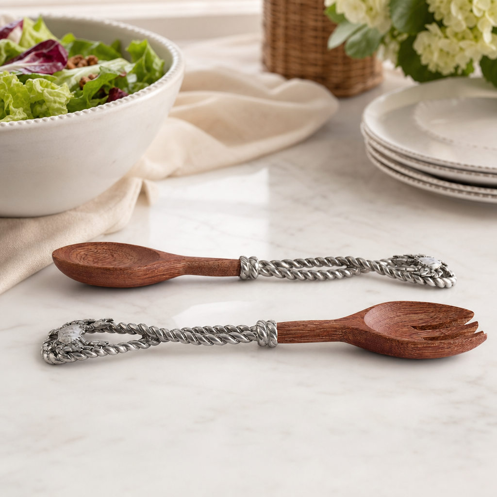 Crab & Rope Salad Server Set 9
