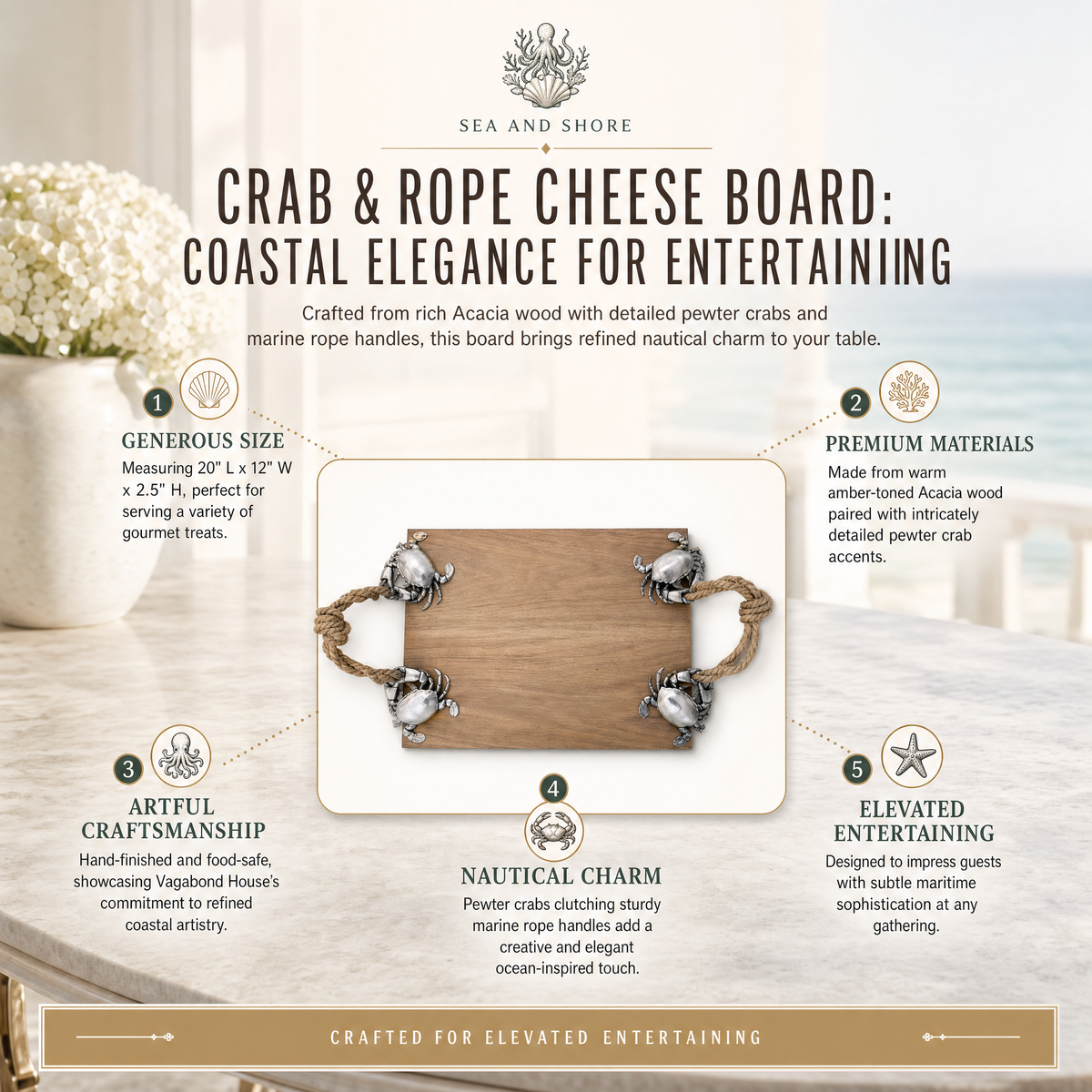 Crab & Rope Cheese Board 6