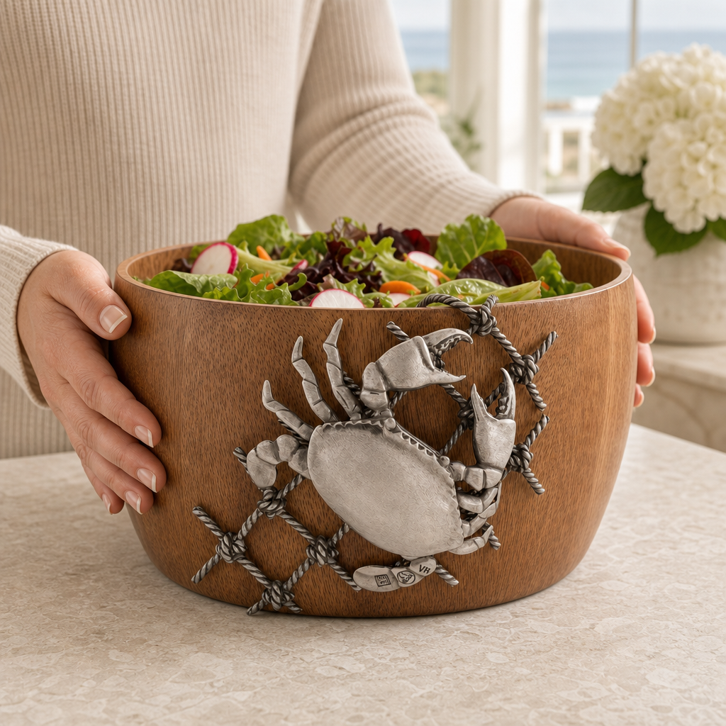Crab in Net Salad Bowl 3