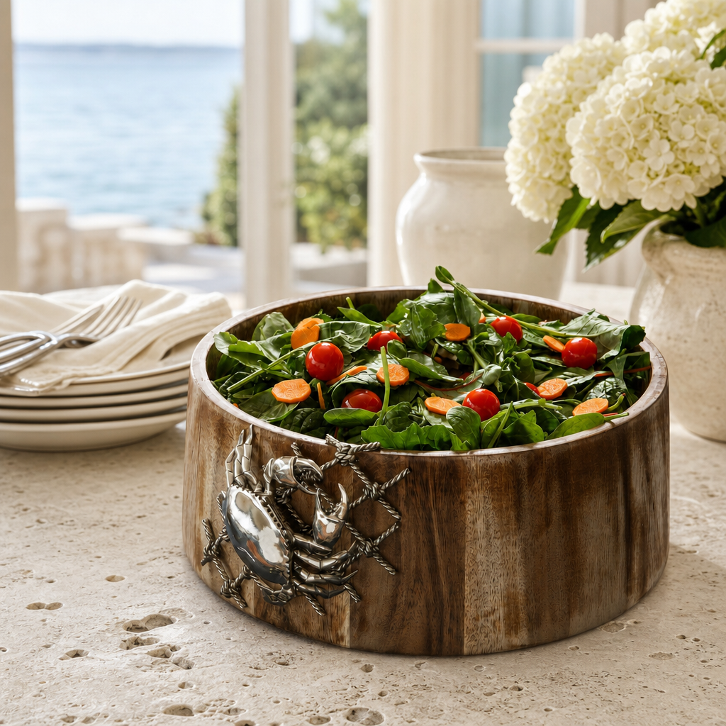 Crab in Net Salad Bowl 3