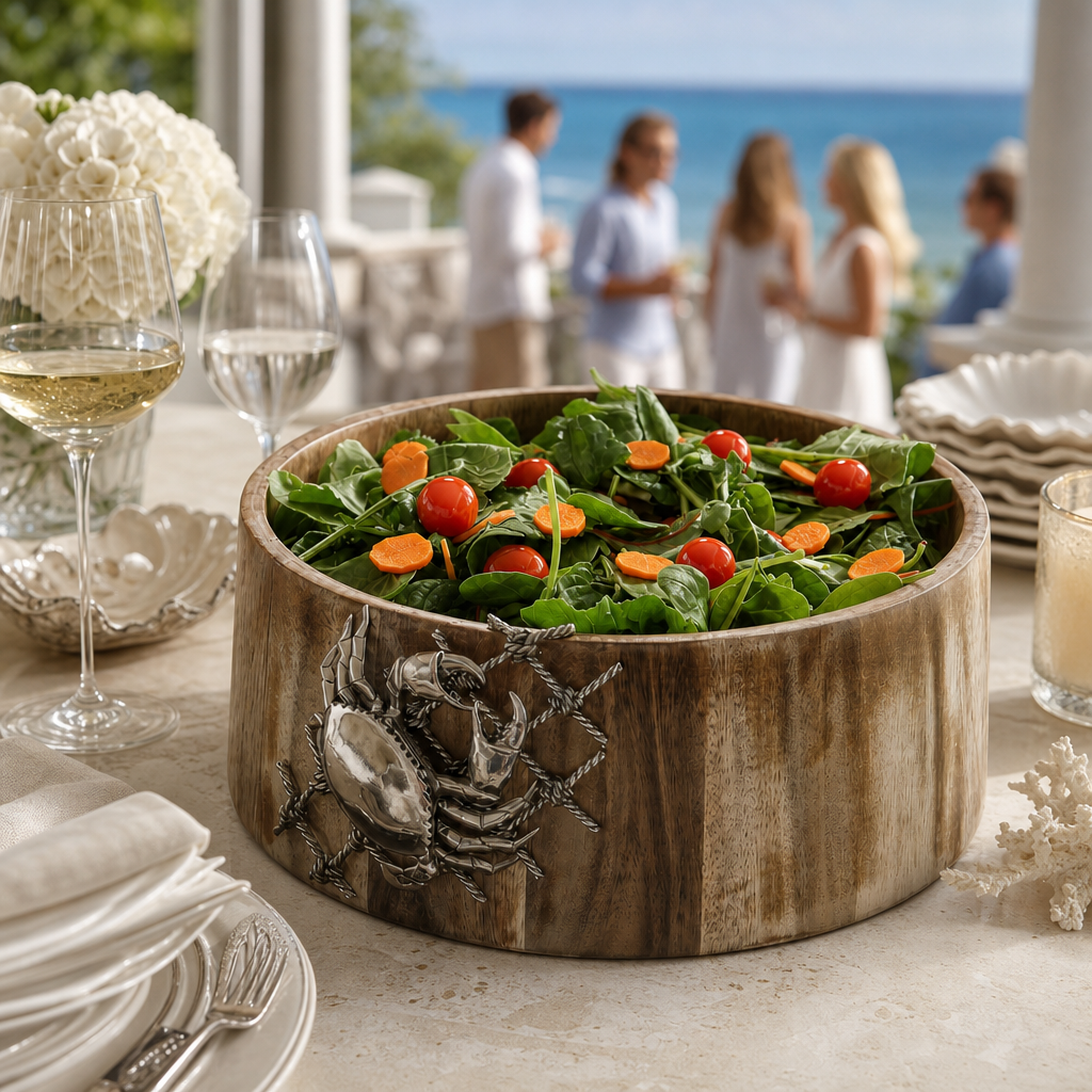Crab in Net Salad Bowl 5
