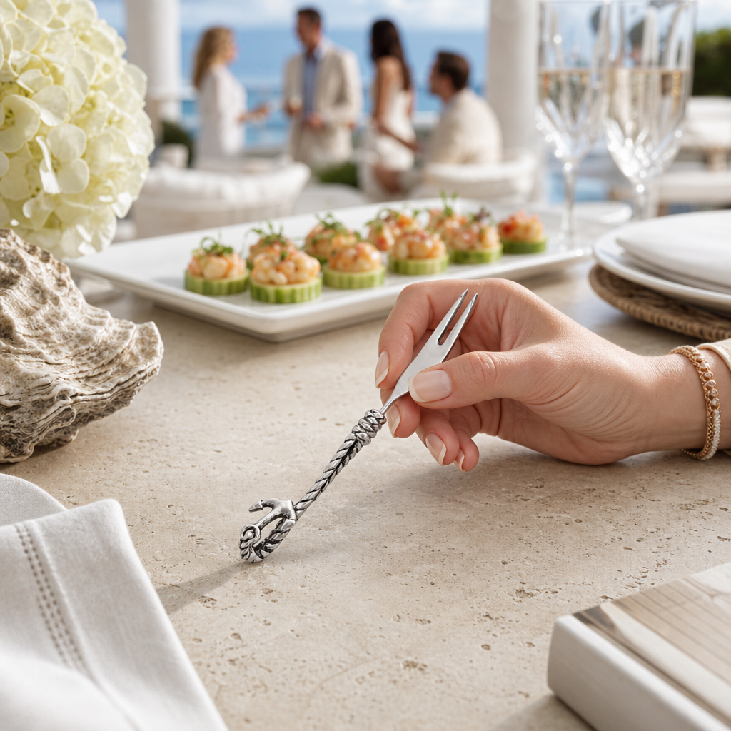 Rope and Anchor Hors d'oeuvre Fork 5
