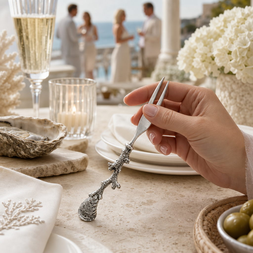 Coral Hors d'oeuvre Fork 4