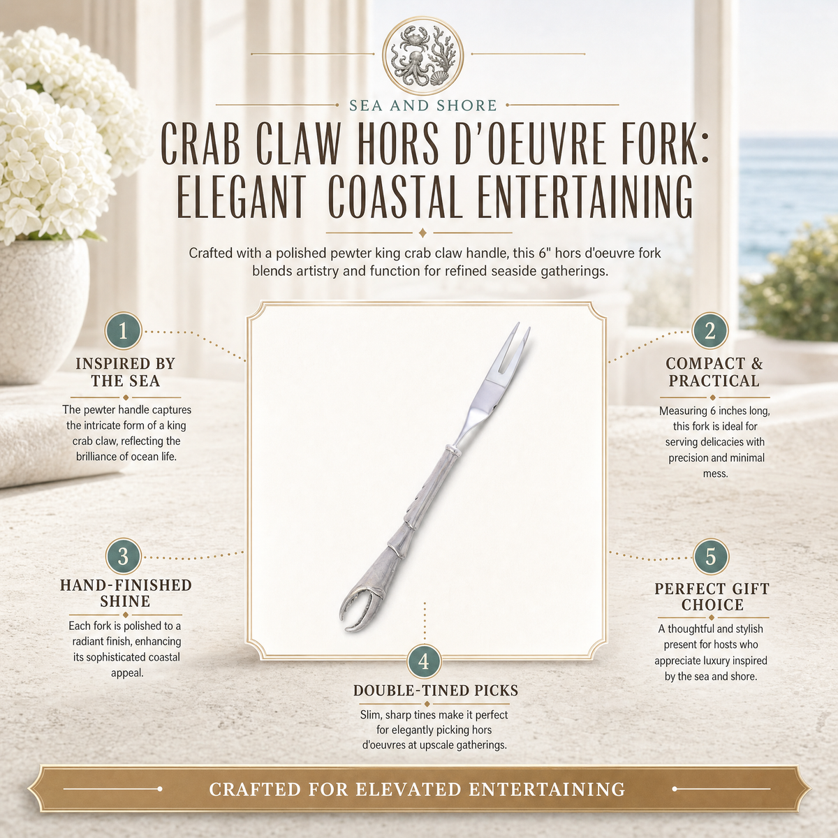 Crab Claw Hors d'oeuvre Fork 1