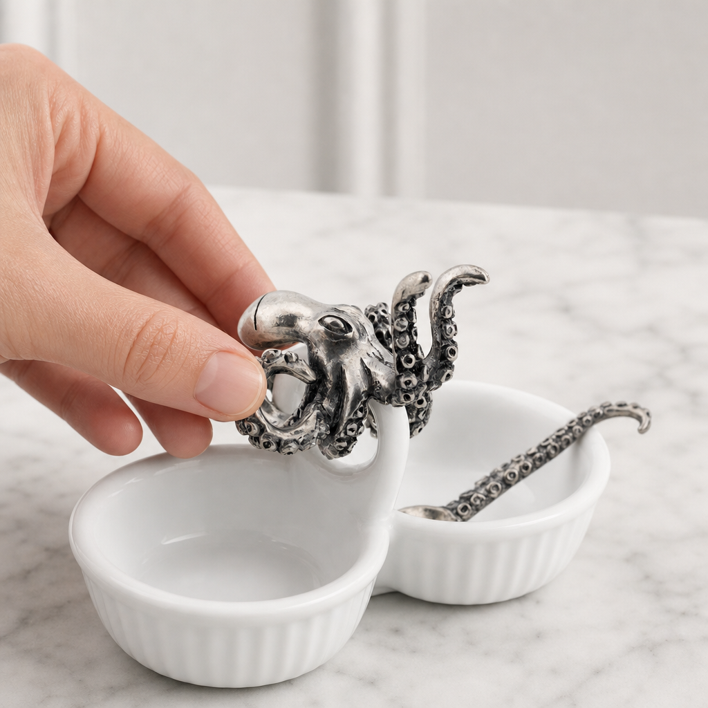 Octopus Dbl Salt Cellar 7