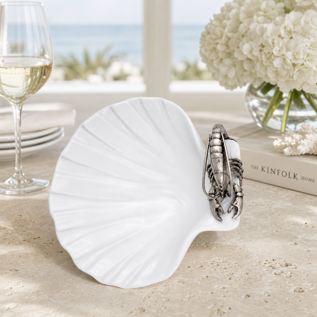 Shrimp Porcelain Shell Plate 3