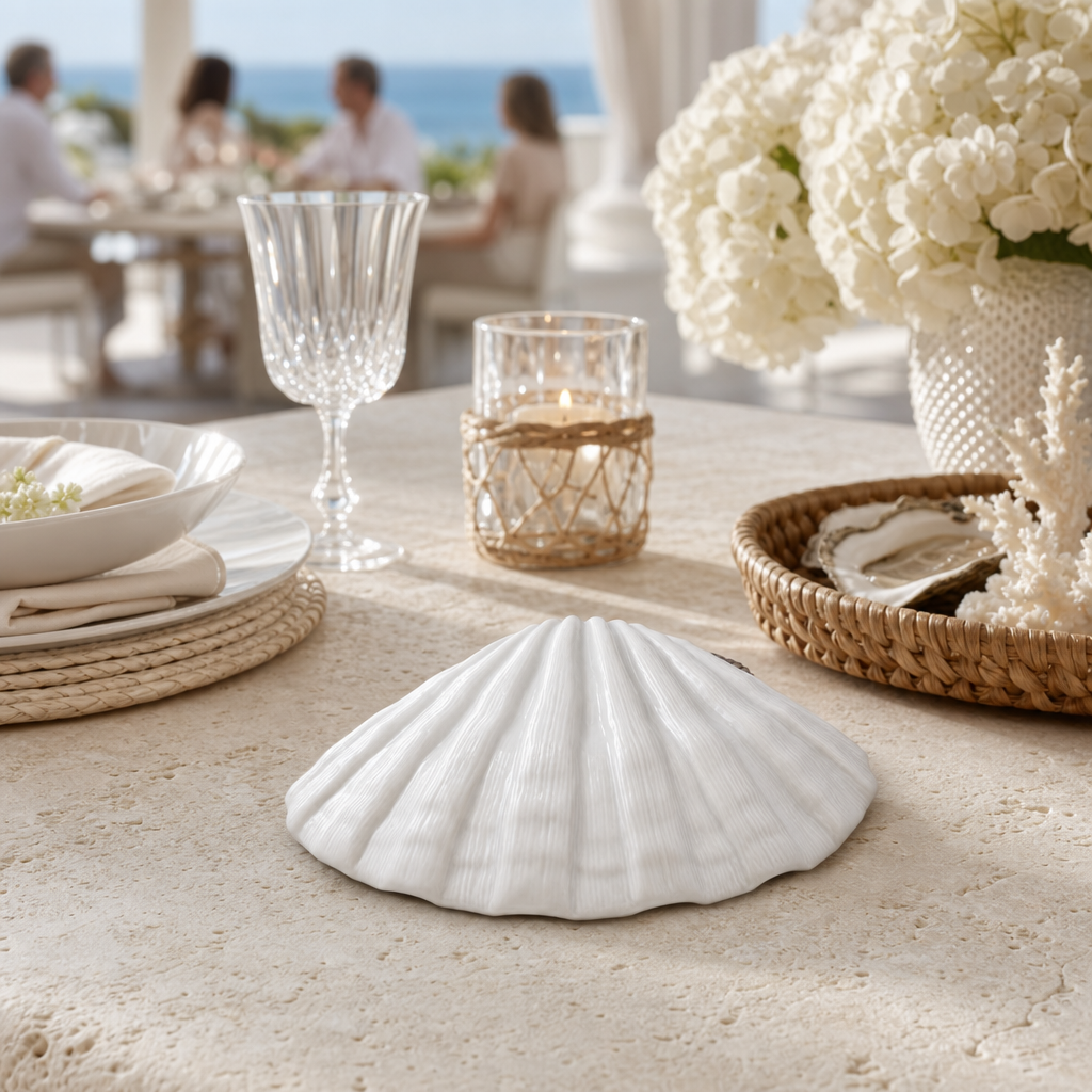 Shrimp Porcelain Shell Plate 8