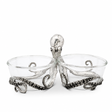 Octopus Double Condiment Bowls