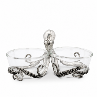 Octopus Double Condiment Bowls