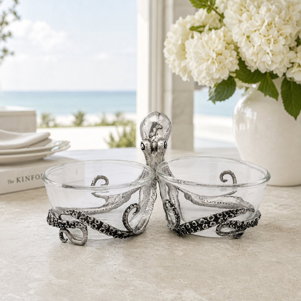 Octopus Double Condiment Bowls 1