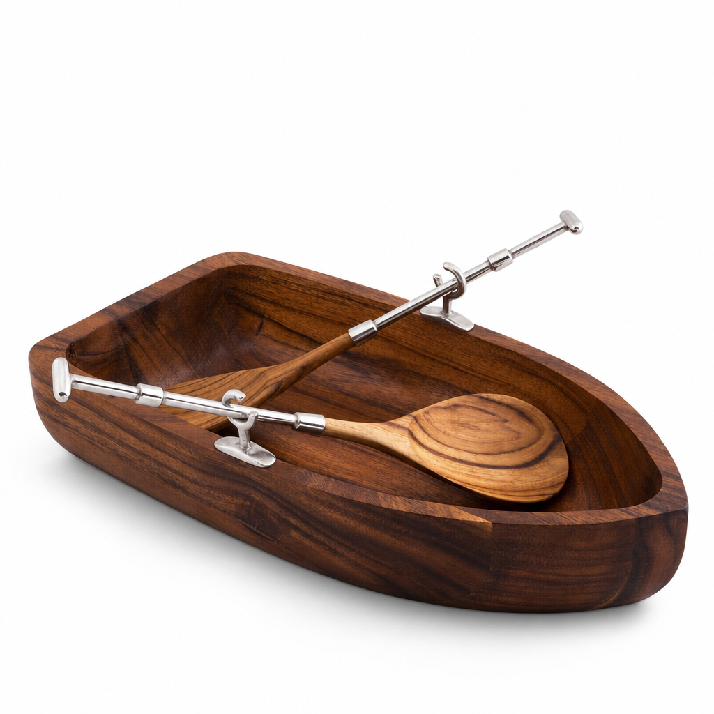 Row Boat Salad Bowl Set 1